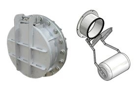 CLAPET VALVES & CLAPET VALVES WITH TANK IN SS 304/316 OR GALVANIZED CARBON STEEL - FLAP VALVE